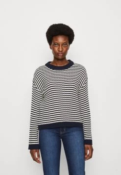 Gant Stripe C Neck - Pullover - Evening Blue