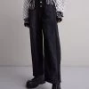 MM6 Maison Margiela Pants - Jean Boyfriend - Black