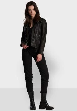 Oakwood Clips - Veste En Cuir - Black