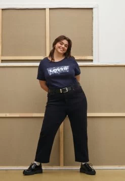 Levi's® Plus Crop - Jean Droit - Black