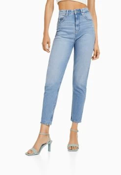 BERSHKA Jean Slim - Light Blue Denim