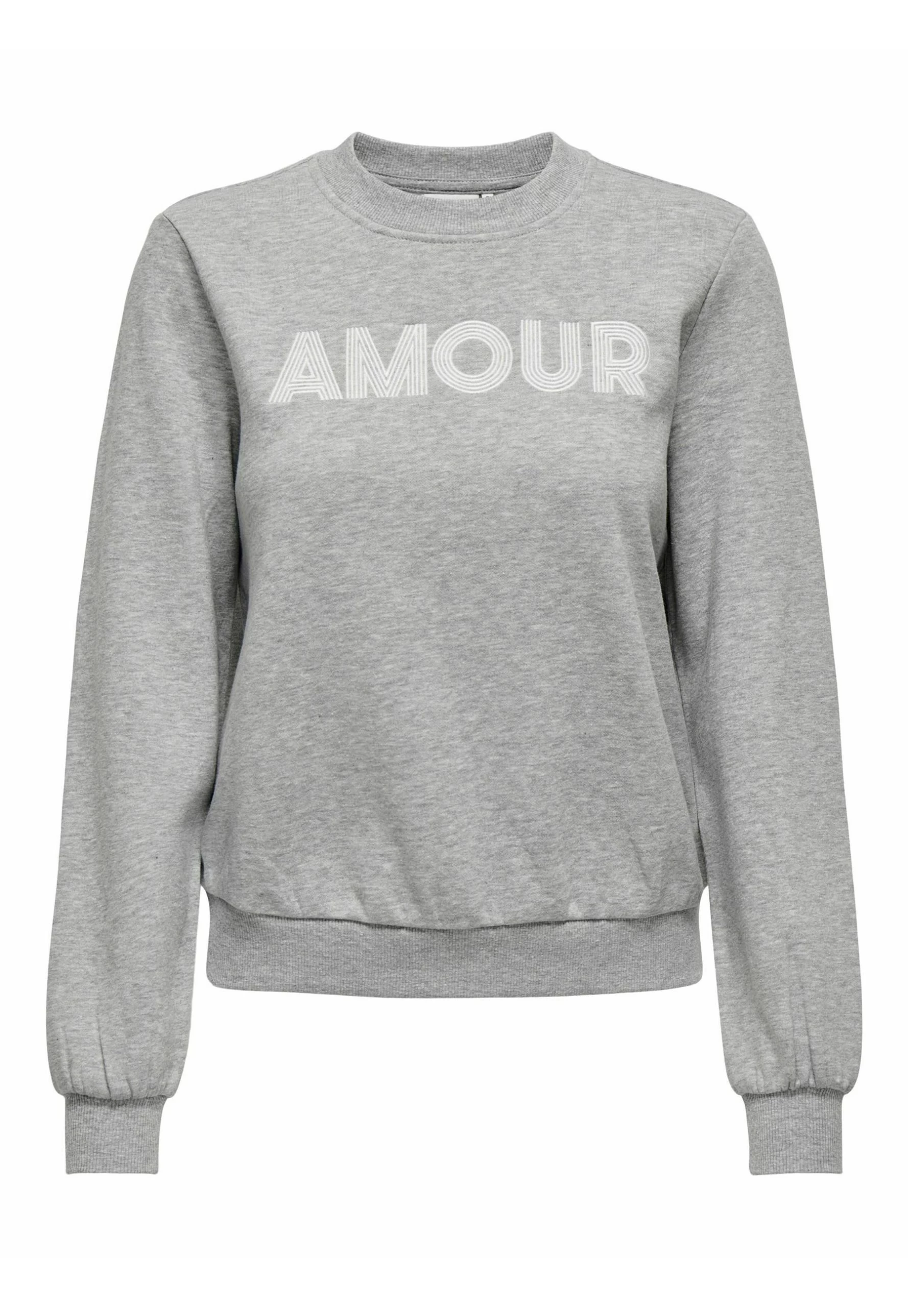 ONLY Besticktes - Sweatshirt - Light Grey Melange – Image 5