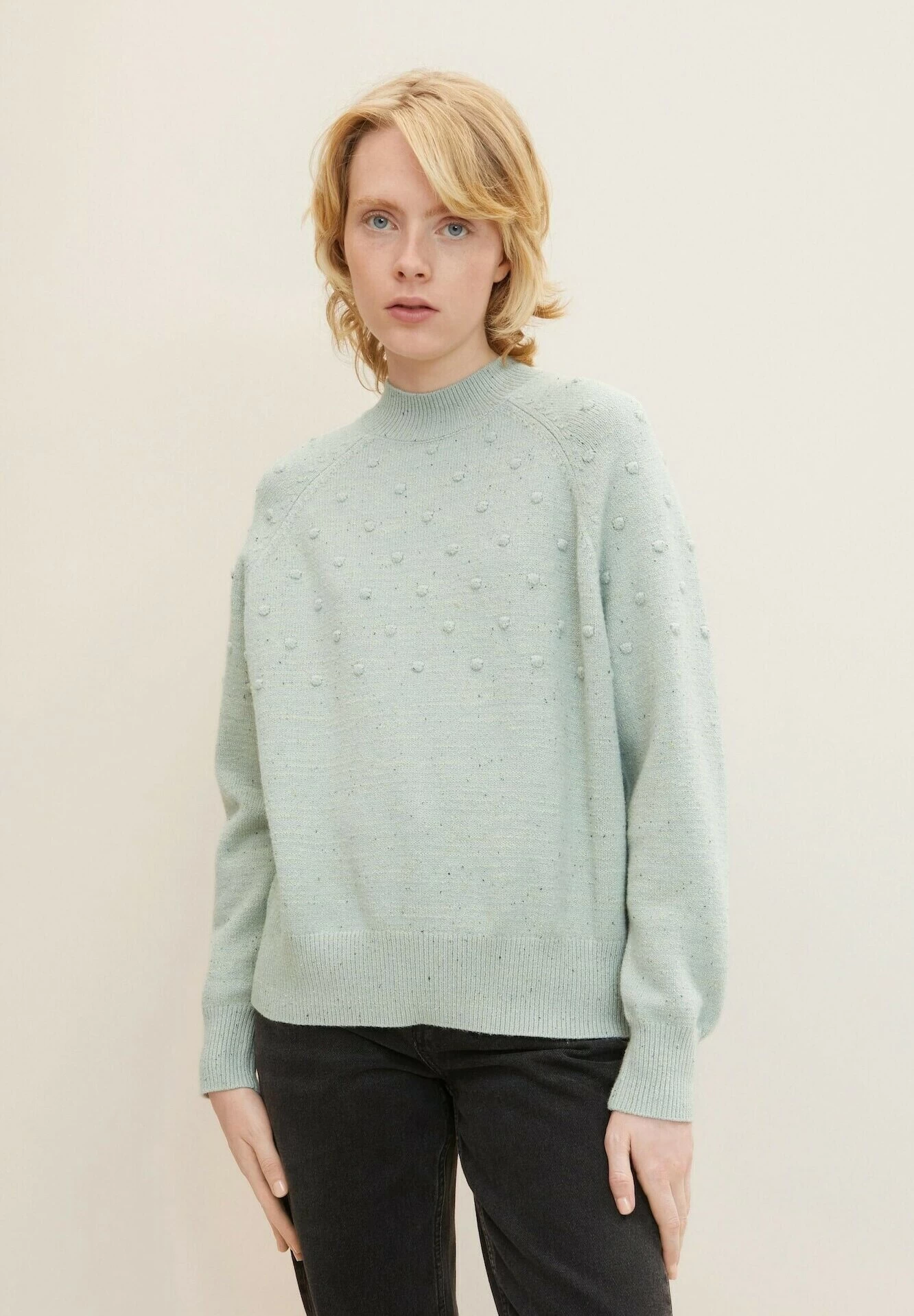 TOM TAILOR Denim Pullover - Soft Greyish Green