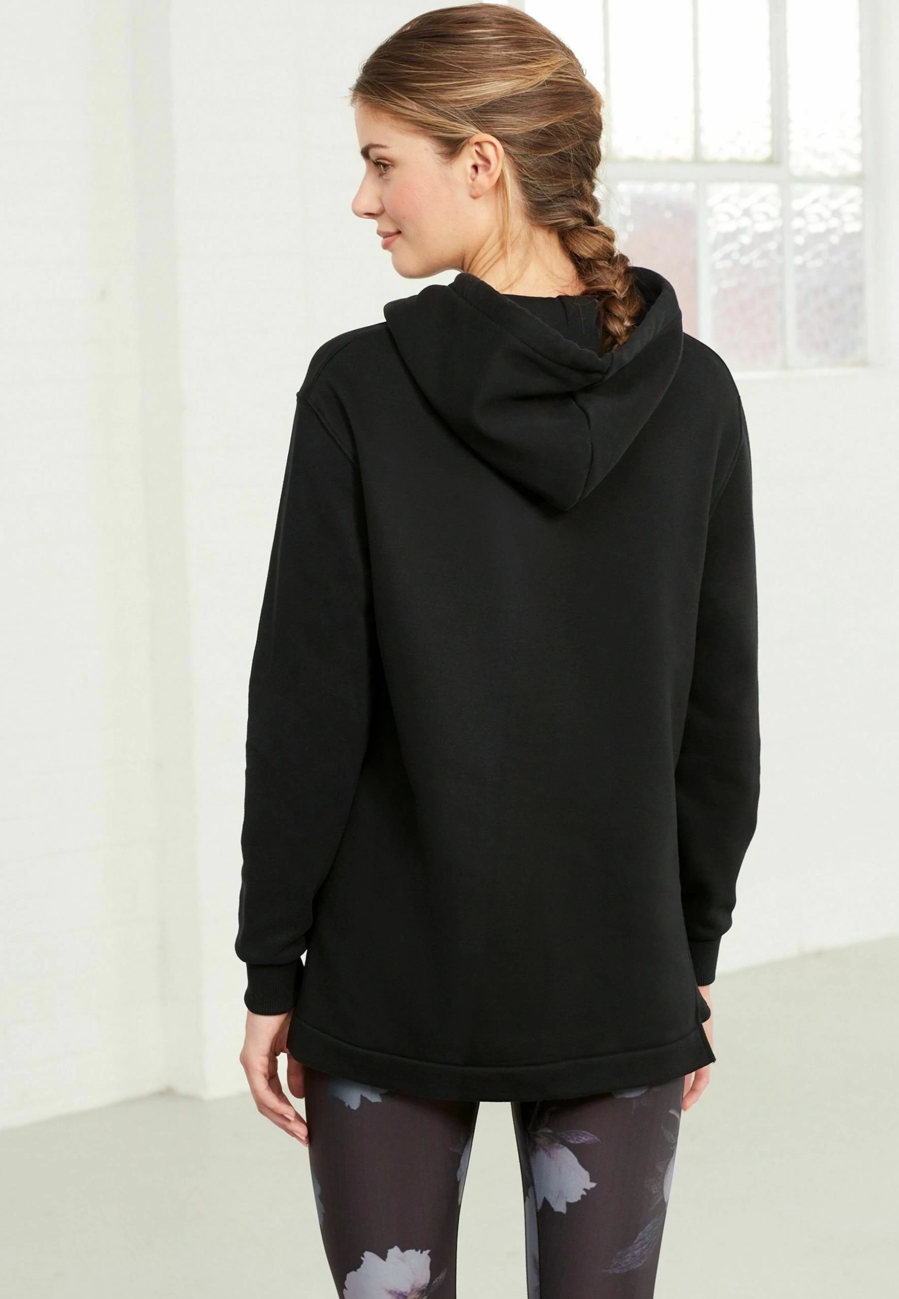 Next Active Sports Longline - Sweat À Capuche - Black – Image 3
