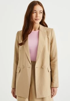 WE FASHION Regular Fit - Manteau Court - Beige