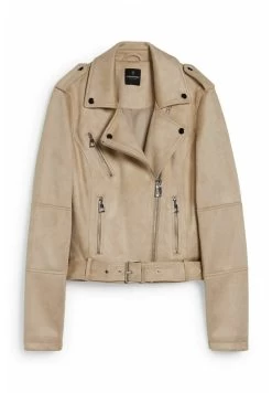Vestes - Veste En Similicuir - Beige