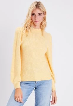 Mit Langen Ärmeln - Pullover - Jaune Moutarde