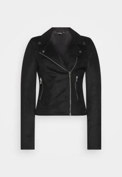 Vero Moda Tall Vmjose Short Jacket - Veste En Similicuir - Black