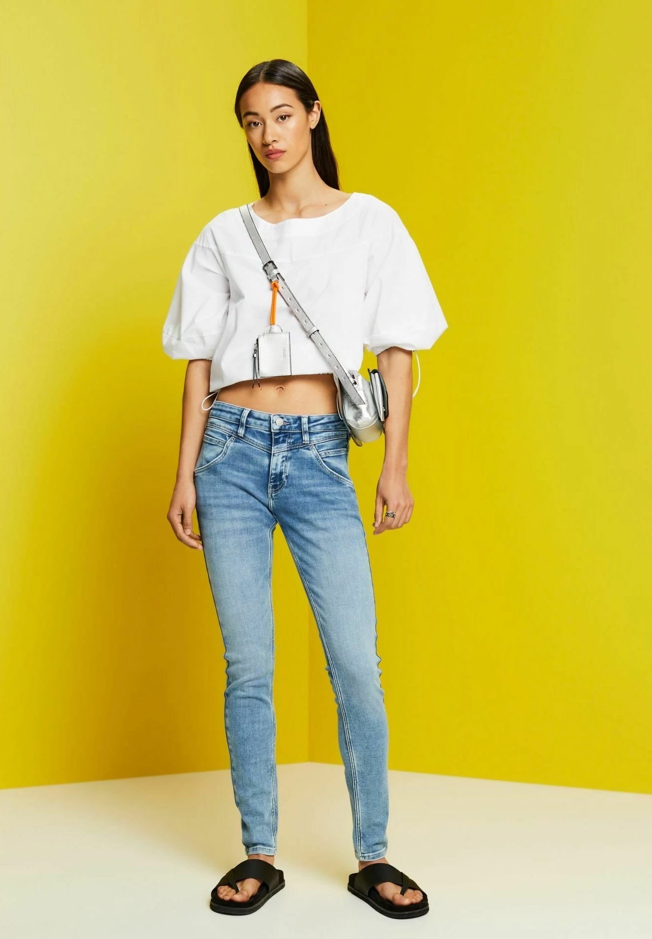 ESPRIT Aus Nachhaltiger - Jeans Skinny - Blue Light Washed – Image 3