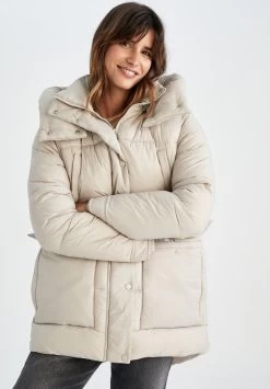 DeFacto Regular Fit - Manteau D'Hiver - Beige