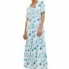 Tom Tailor Robe Longue - Blue Shapes Design