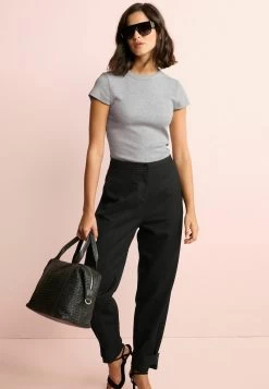 Next Short Sleeve Curved Neck Standard - T-Shirt Basique - Grey