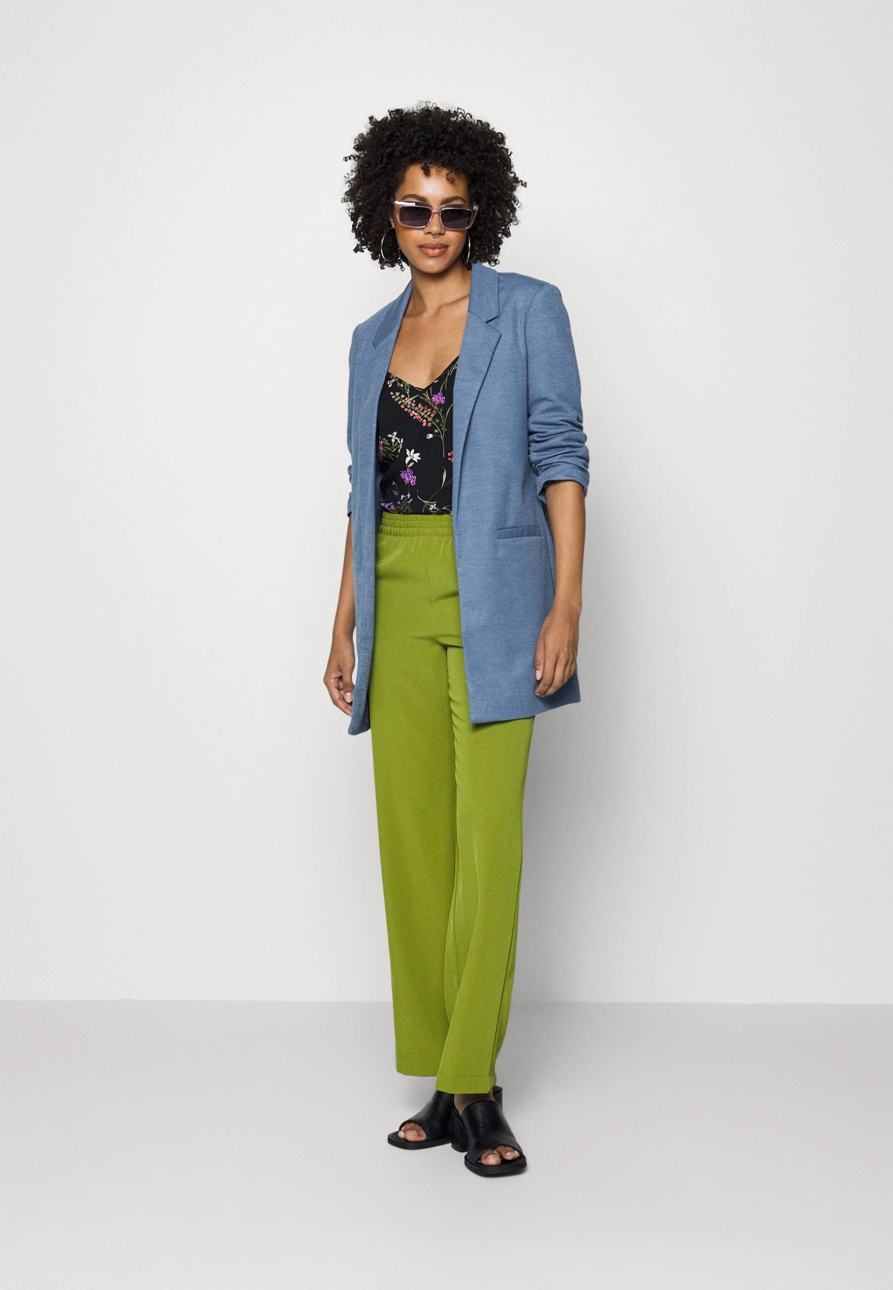 Vero Moda Vmrica Long Blazer - Manteau Court - China Blue – Image 2