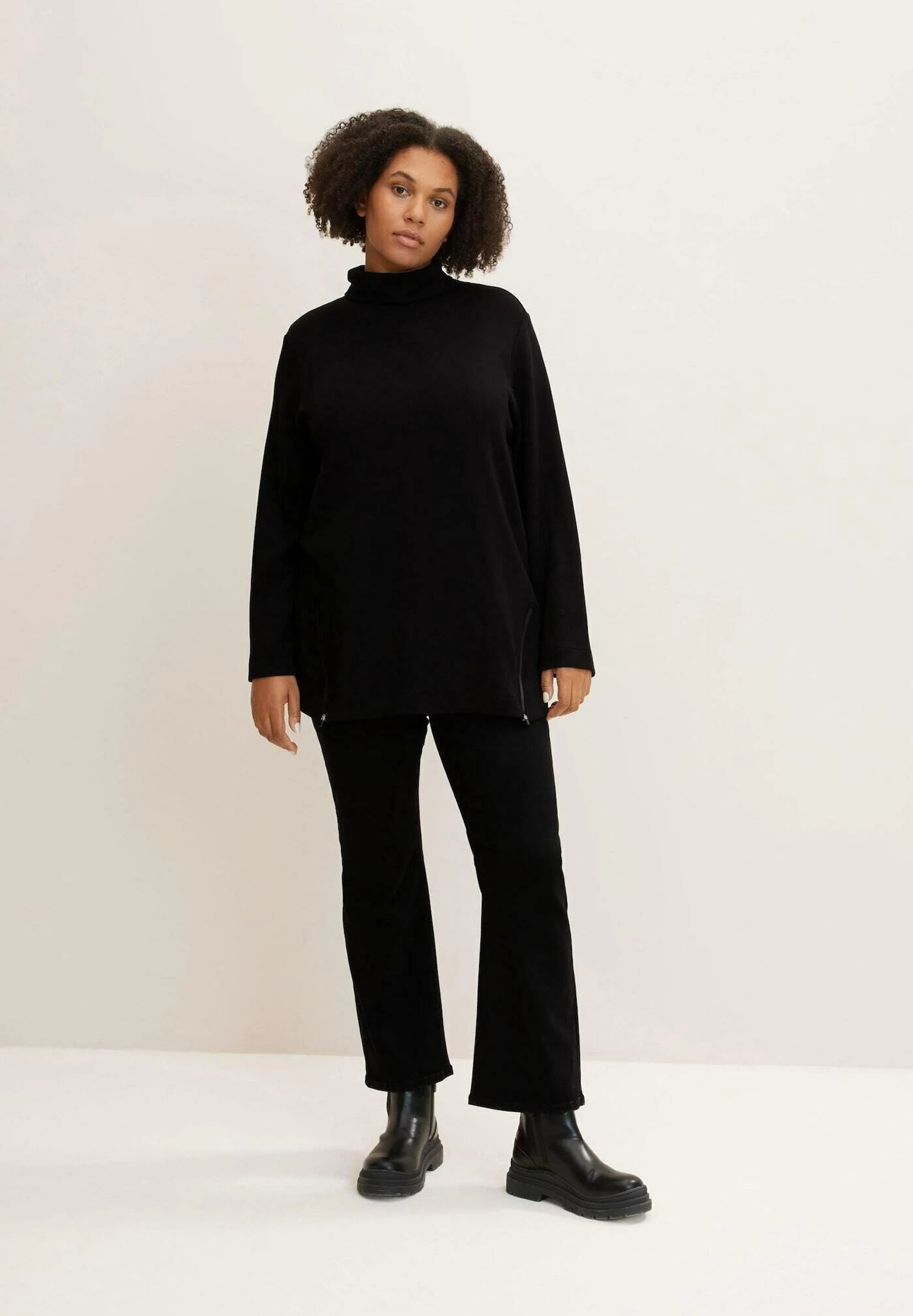 Tom Tailor Mit Stehkragen - Sweatshirt - Deep Black – Image 2