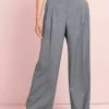 Next Tailored Wide Leg Standard - Pantalon Classique - Grey