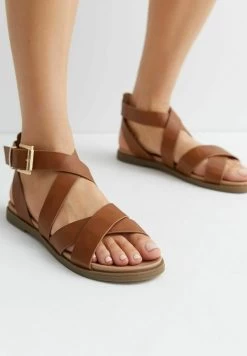 New Look Strappy Footbed - Sandales - Tan