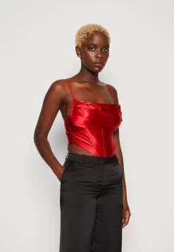 Wal G Christian Corset Crop - Débardeur - Red