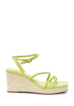 Next Forever Comfort Rope Standard - Sandales Compensées - Lime Green