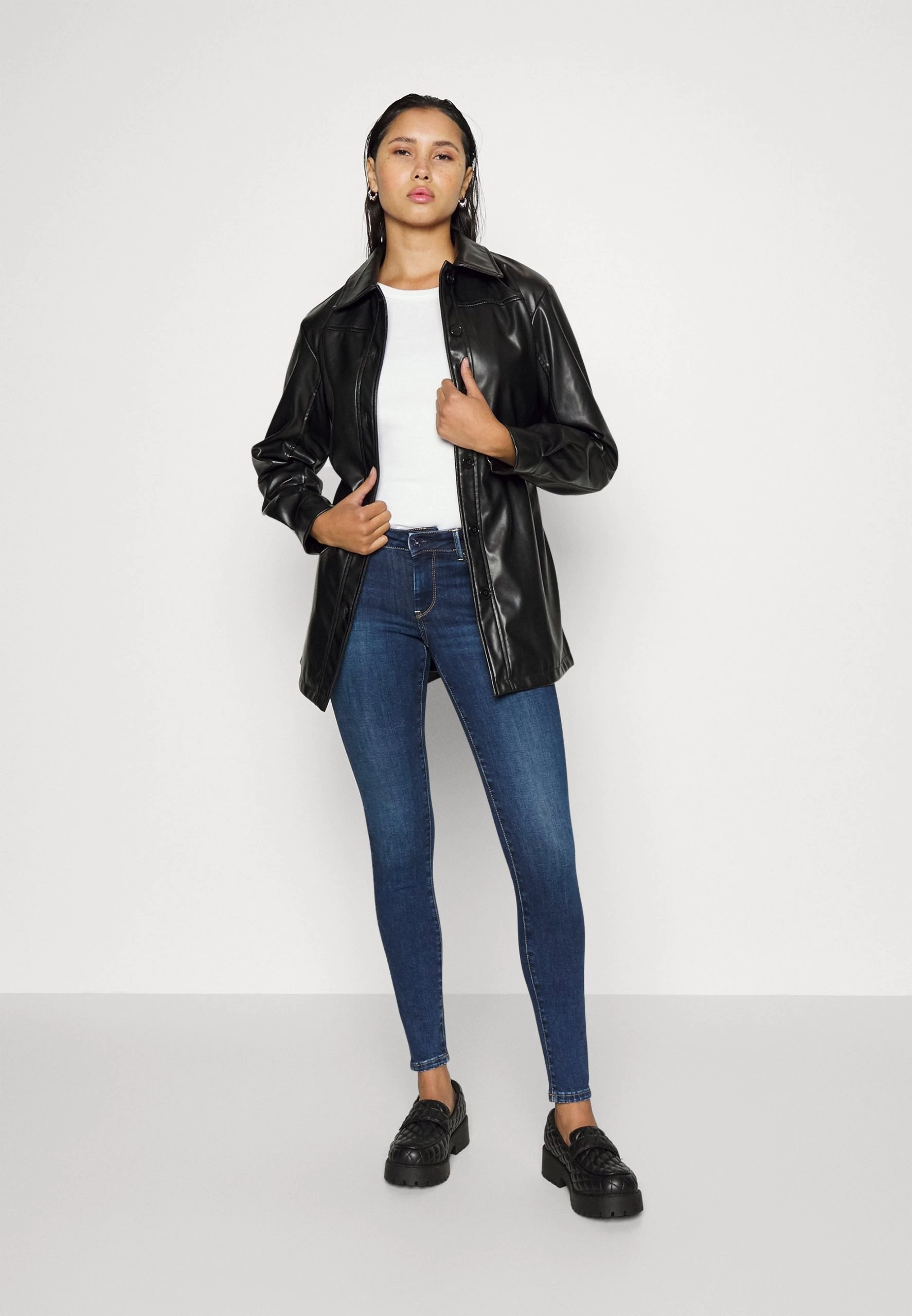 Pepe Jeans Pixie - Jeans Skinny - Dark Blue Denim – Image 2