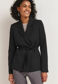 Next Tailored Belted Standard - Blazer - Black