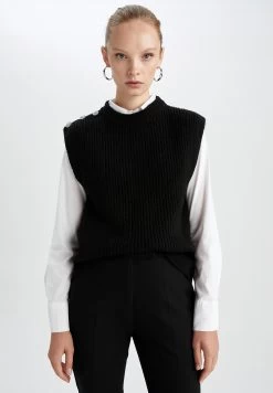 DeFacto Regular Fit - Pullover - Black