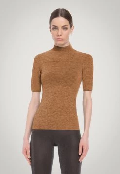 Wolford Air Short Sleeves - T-Shirt Basique - Lion Shade