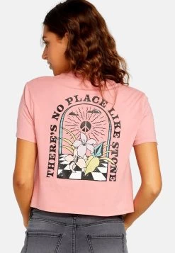 Volcom Pocket Dial - T-Shirt Imprimé - Pink