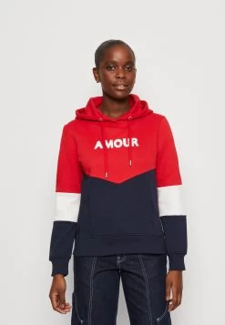 ONLY Onlamour Block Hood - Sweatshirt - Ski Patrol/Navy Blazer/Cloud Dancer