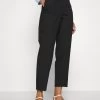 Selected Femme Slfria Cropped Pant - Pantalon Classique - Black