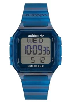 Adidas Originals Digital One Gmt - Montre À Affichage Digital - Blue